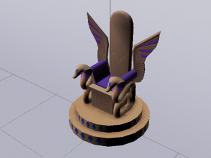 Fantasy Throne - Iridescence Throne Model 3D