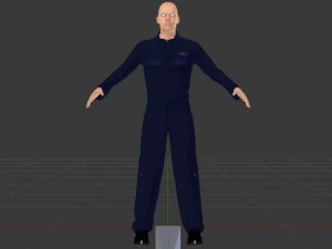 Male Mechanic 3D Model