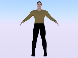 A Man in Uniform 01 3D-Modell