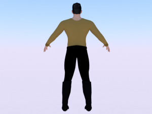 A Man in Uniform 01 Model 3D