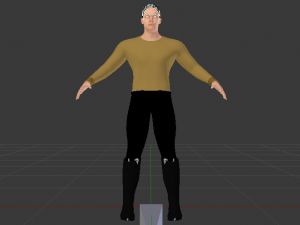 A Man in Uniform 01 Model 3D