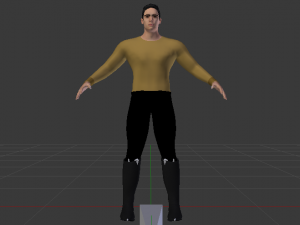 A Man in Uniform 01 Model 3D