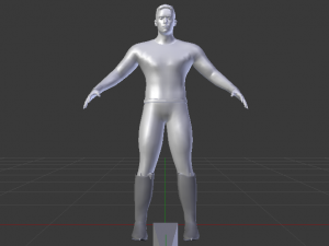 A Man in Uniform 01 Model 3D