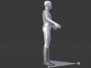 A Man in Uniform 01 Model 3D