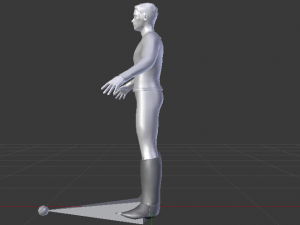A Man in Uniform 01 Model 3D