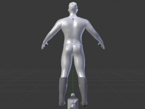 A Man in Uniform 01 Model 3D