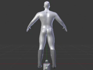 Um Homem de Uniforme 01 Modelo 3D