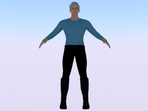 A Man in Uniform 02 3D Model
