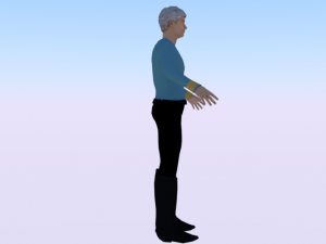 A Man in Uniform 02 3D Model