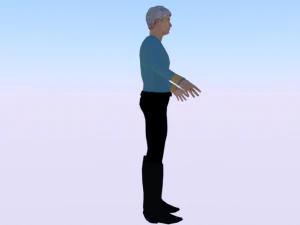 A Man in Uniform 02 3D Model
