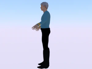 A Man in Uniform 02 3D Model