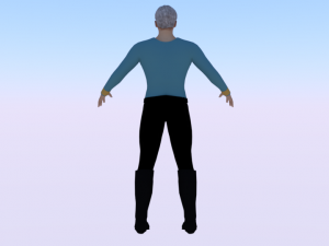 A Man in Uniform 02 3D Model