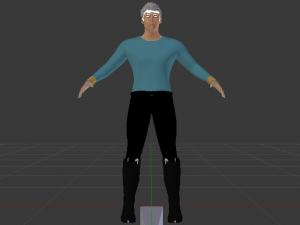 A Man in Uniform 02 3D Model