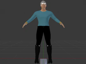 A Man in Uniform 02 3D Model