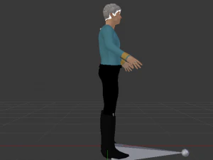 A Man in Uniform 02 3D Model
