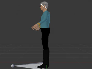 A Man in Uniform 02 3D Model