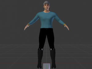 A Man in Uniform 02 3D Model