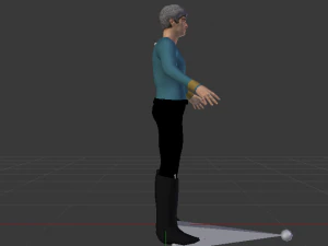 A Man in Uniform 02 3D Model