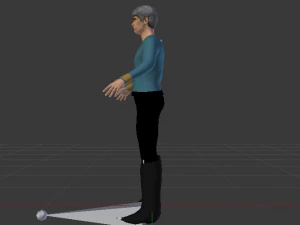A Man in Uniform 02 3D Model