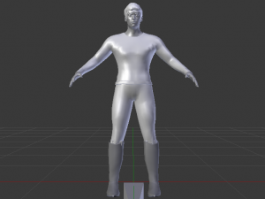 A Man in Uniform 02 3D Model
