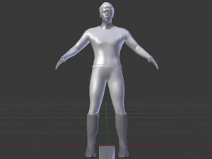 A Man in Uniform 02 3D Model
