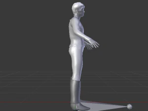 A Man in Uniform 02 3D Model