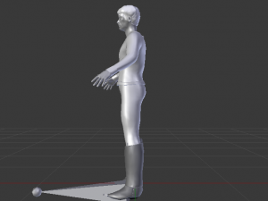 A Man in Uniform 02 3D Model