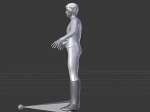 A Man in Uniform 02 3D Model