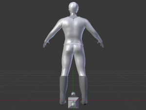 A Man in Uniform 02 3D Model