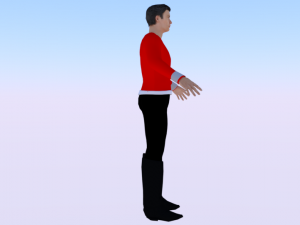 A Man in Uniform 03 3D 模型