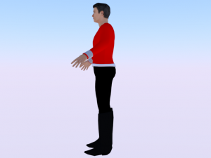 A Man in Uniform 03 3D 模型