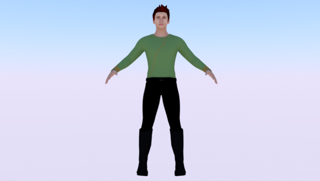 A Man in Uniform 04 3D 模型 .c4d .max .obj .3ds .fbx .stl .blend 