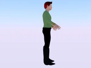 A Man in Uniform 04 3D Model