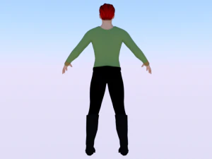 A Man in Uniform 04 3D Model