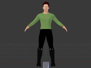 A Man in Uniform 04 3D Model