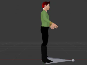 A Man in Uniform 04 3D Model