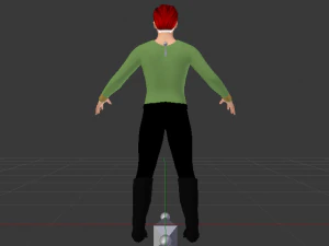 A Man in Uniform 04 3D Model