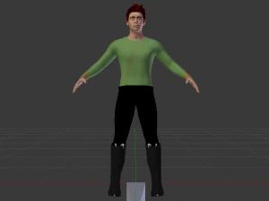 A Man in Uniform 04 3D Model
