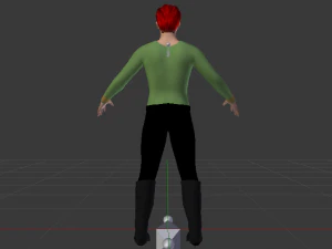 A Man in Uniform 04 3D Model