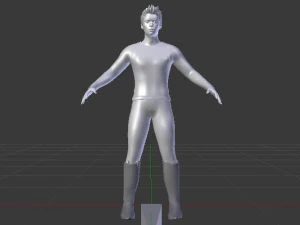 A Man in Uniform 04 3D Model