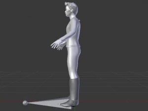 A Man in Uniform 04 3D Model