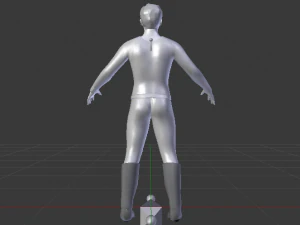 A Man in Uniform 04 3D Model