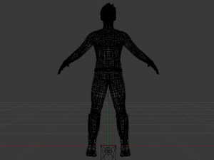 A Man in Uniform 04 3D Model