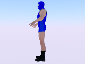 Male Wrestler 01 Modelo 3D