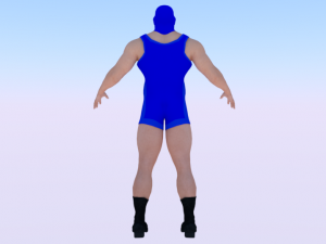 Male Wrestler 01 Modelo 3D