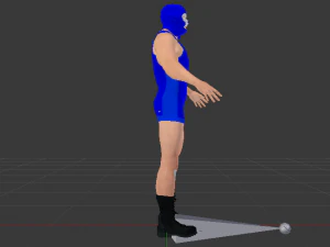 Male Wrestler 01 3D Model