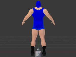 Male Wrestler 01 3D Model