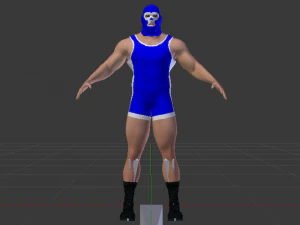 Male Wrestler 01 3D Model