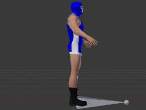 Male Wrestler 01 3D Model