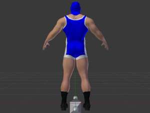 Male Wrestler 01 3D Model